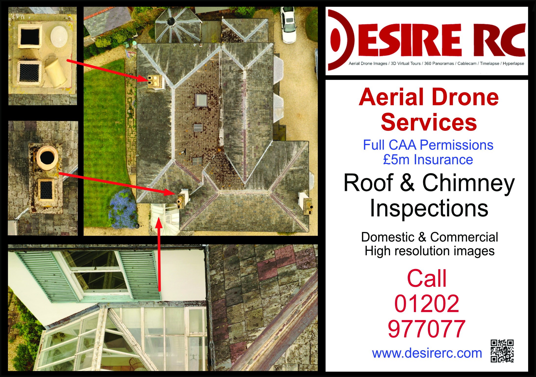 Do you need a roof survey, or are you a professional surveyor that needs to add this to your portfolio? Call us now!